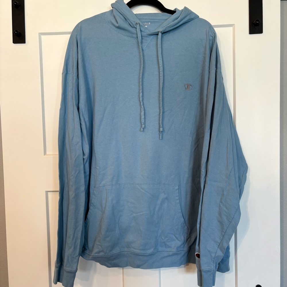 Champion Men's Light Blue Hoodie